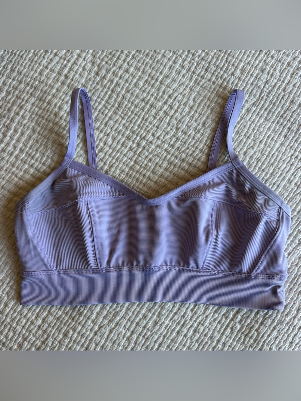 OFFLINE By Aerie Women’s Goals Ribbed Corset Sports Bra Light Purple Large